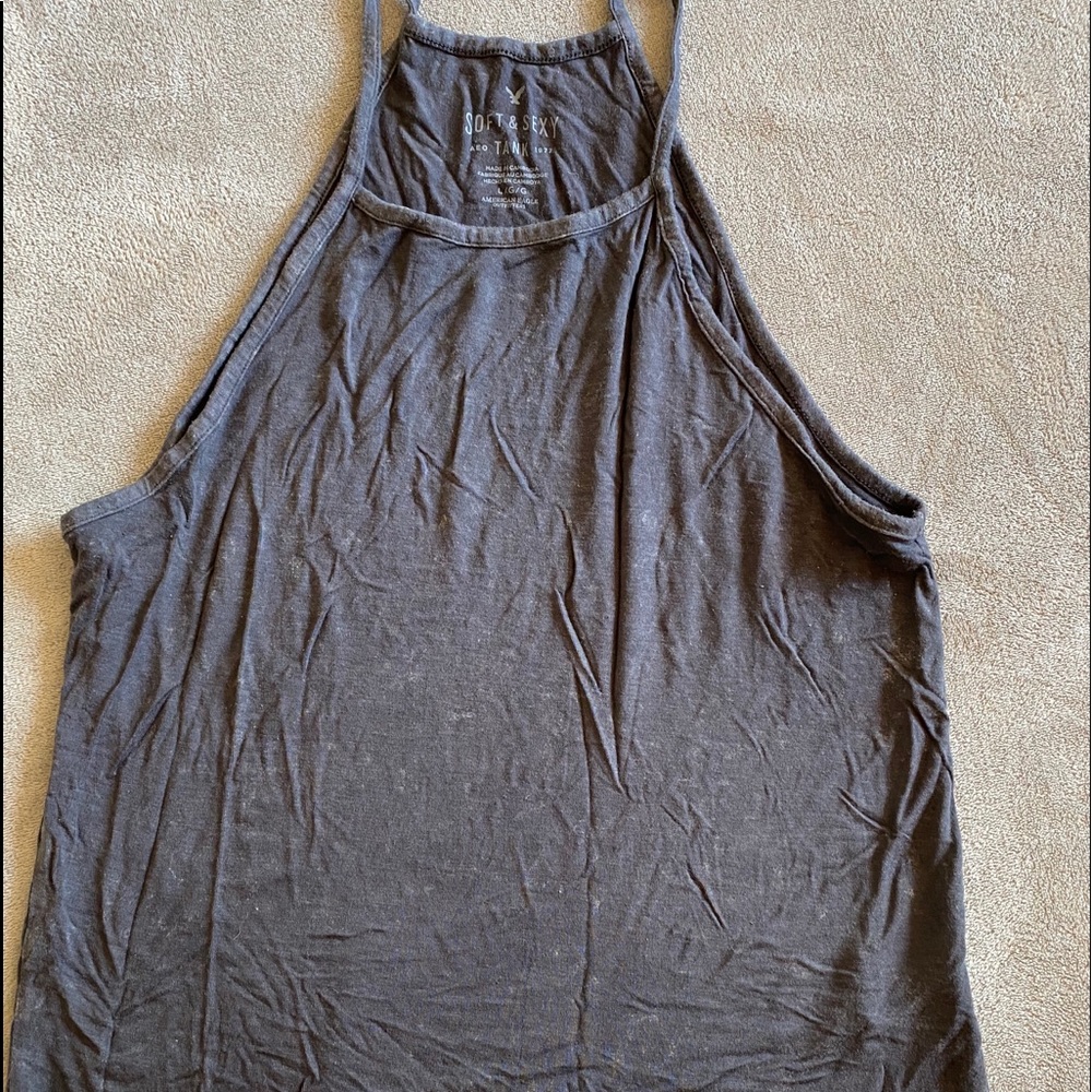 Grey American Eagle crop top